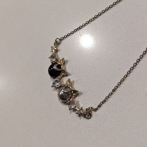 Gold Tone Sailor Moon Necklace